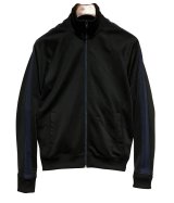 【フレッドペリー】Fred Perry【黒×紺ライン】ジャージ【トラックジャケット】ジップアップ【トラックジャージ】【サイズS】 