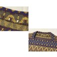 画像2: 70’s〜【ビンテージ】【ジャガード織り】【総柄】ニットセーター【ウールセーター】【サイズM程度】<br> (2)