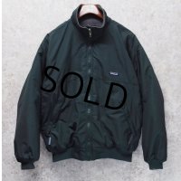 90's USA製【パタゴニア】patagonia ナイロン【シェルドシンチラジャケット 】【緑×裏地グレー】【裏フリースブルゾン】【サイズM】 