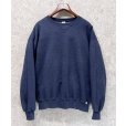 画像1: 90'ｓ【メキシコ製】【RUSSELL】ラッセル 【ビンテージ】ブルーグレー【無地】【クルーネック】前V スウェット【サイズXLT】<br> (1)