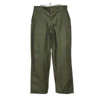 デッドストック【70's】【米軍実物】【ビンテージ】OG107【ベイカーパンツ】ボタンフライ  Ｗステッチ【ユーティリティパンツ】【32ｘ29】 