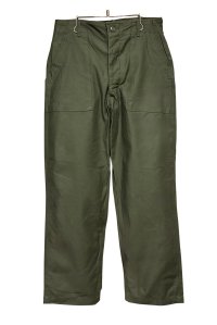 デッドストック【70's】【米軍実物】【ビンテージ】OG107【ベイカーパンツ】ボタンフライ  Ｗステッチ【ユーティリティパンツ】【32ｘ29】 