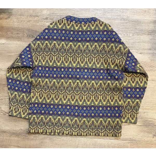 画像3: 70’s〜【ビンテージ】【ジャガード織り】【総柄】ニットセーター【ウールセーター】【サイズM程度】 