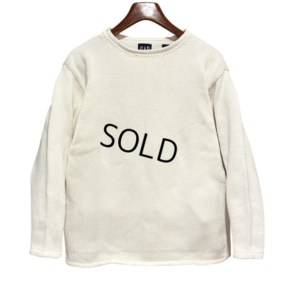 画像1: 90's【ビンテージ】【オールドギャップ】【GAP】【白】無地【コットンセーター】レディースS【W-S】 