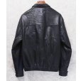 画像6: ビンテージ【ラルフローレン】POLO RALPH LAUREN【黒ｘ裏地ブラックウォッチ】ラムレザー【ジップアップレザーブルゾン】【サイズＭ】<br> (6)