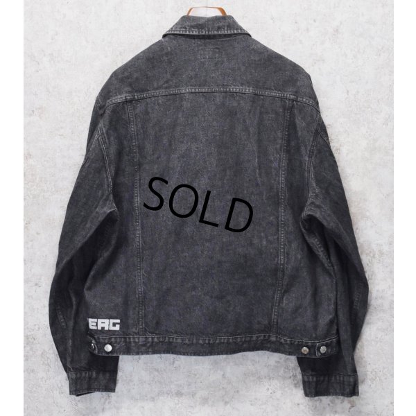 画像3: 程度良好【イタリー製】ビンテージ【ICE BERG】アイスバーグ【ブラック】黒【デニムジャケット】【サイズXL】 