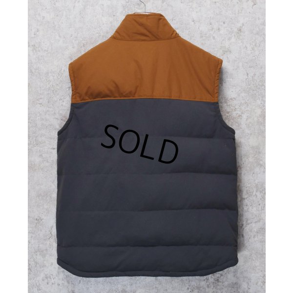 画像3:  ビンテージ【パタゴニア】【PATAGONIA】グレー×ブラウン【切替】【ベスト】ダウンベスト【サイズL】 