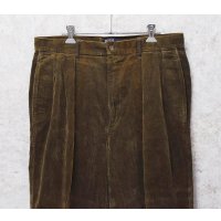 程度良好 90's【USA製】ビンテージ【ラルフローレン】POLO RALPH LAUREN【クラシックゴルフパンツ】【ブラウン】【コーデュロイパンツ】【W33】 