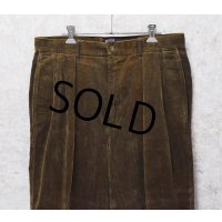 程度良好 90's【USA製】ビンテージ【ラルフローレン】POLO RALPH LAUREN【クラシックゴルフパンツ】【ブラウン】【コーデュロイパンツ】【W33】 