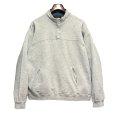 画像1: 90's ビンテージ【Eddie Bauer】【エディーバウアー】【黒タグ】グレー【無地】【ハーフスナッププルオーバースウェット】【サイズL】<br> (1)