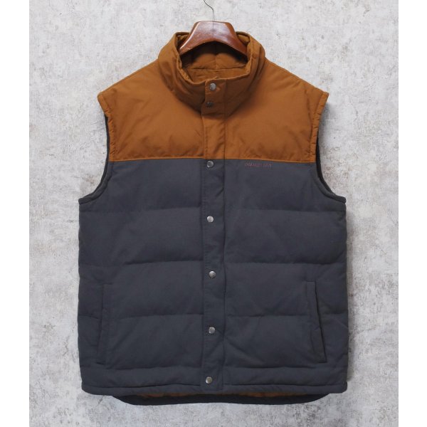 画像1:  ビンテージ【パタゴニア】【PATAGONIA】グレー×ブラウン【切替】【ベスト】ダウンベスト【サイズL】 