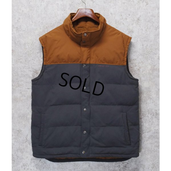 画像1:  ビンテージ【パタゴニア】【PATAGONIA】グレー×ブラウン【切替】【ベスト】ダウンベスト【サイズL】 