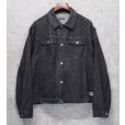 画像1: 程度良好【イタリー製】ビンテージ【ICE BERG】アイスバーグ【ブラック】黒【デニムジャケット】【サイズXL】<br> (1)