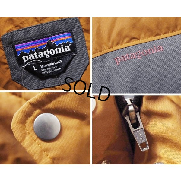 画像2:  ビンテージ【パタゴニア】【PATAGONIA】グレー×ブラウン【切替】【ベスト】ダウンベスト【サイズL】 