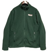 【ビンテージ】【Port Authority】【krispy kreme ドーナッツ】クリスピー・クリーム・ドーナツ 緑 ジップアップフリースジャケット【サイズL】 