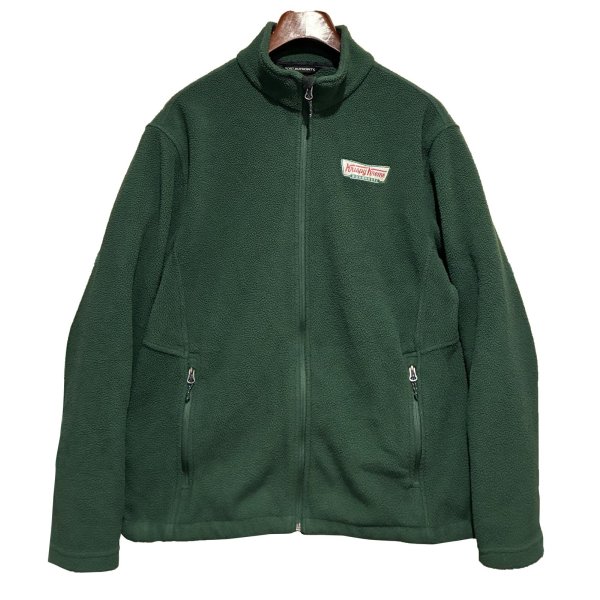 画像1: 【ビンテージ】【Port Authority】【krispy kreme ドーナッツ】クリスピー・クリーム・ドーナツ 緑 ジップアップフリースジャケット【サイズL】 