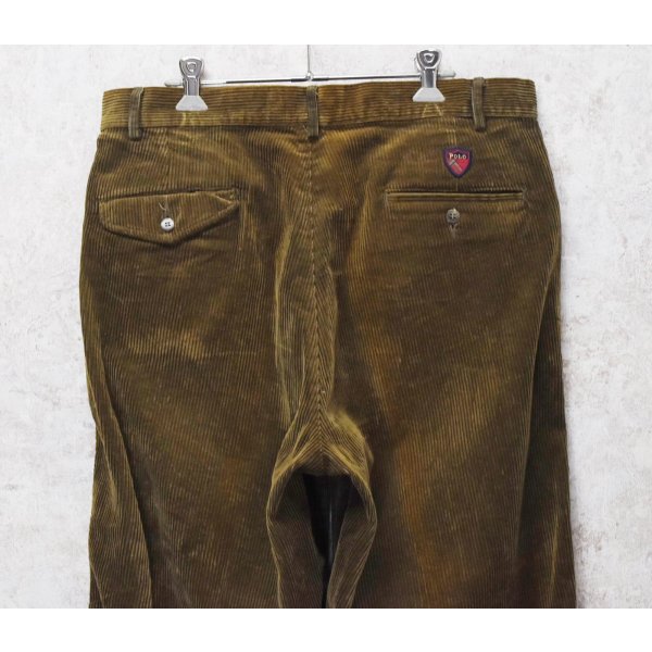 画像5: 程度良好 90's【USA製】ビンテージ【ラルフローレン】POLO RALPH LAUREN【クラシックゴルフパンツ】【ブラウン】【コーデュロイパンツ】【W33】 