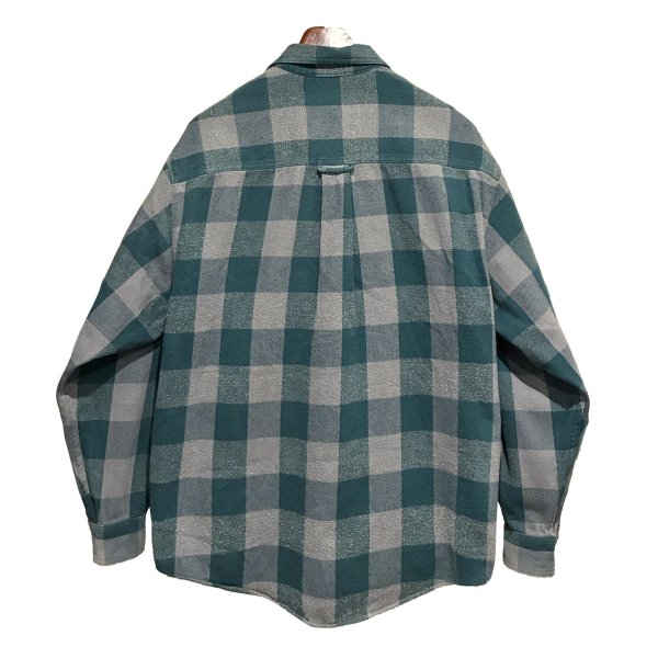 画像3: 90’ｓ〜【ビンテージ】Eddie Bauer【エディーバウアー】【緑ｘグレー】チェック柄【ネルシャツ】【サイズL】 