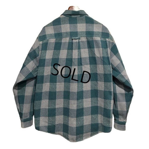 画像3: 90’ｓ〜【ビンテージ】Eddie Bauer【エディーバウアー】【緑ｘグレー】チェック柄【ネルシャツ】【サイズL】 