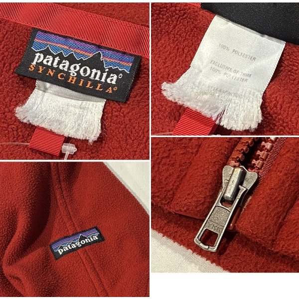 画像2: ビンテージ【パタゴニア】patagonia【赤】【シンチラ】【フリースジャケット】【サイズＬ程度】 