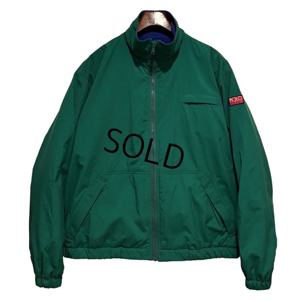 画像1: 90’ｓ〜【ラルフローレン】【POLO RALPH LAUREN】ビンテージ【緑ｘ裏地青フリース】【ナイロンＪＫＴ】【サイズＭ】 