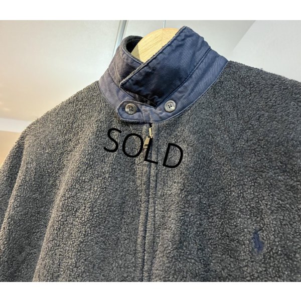 画像4: 90's USA製【ラルフローレン】【POLO RALPH LAUREN】ビンテージ【チャコール】【フリースジップアップジャケット】ブルゾン【スウィングトップ】【サイズM】 