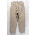 画像4: 90s~【USA製】ビンテージ【J.Crew】ジェイクルー【ベージュ】2タック【コットンパンツ】チノパン テーパードシルエット【w34】<br> (4)