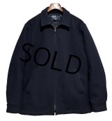 【ラルフローレン】【POLO RALPH LAUREN】ビンテージ【紺】【ウールジップアップジャケット】【サイズM】 
