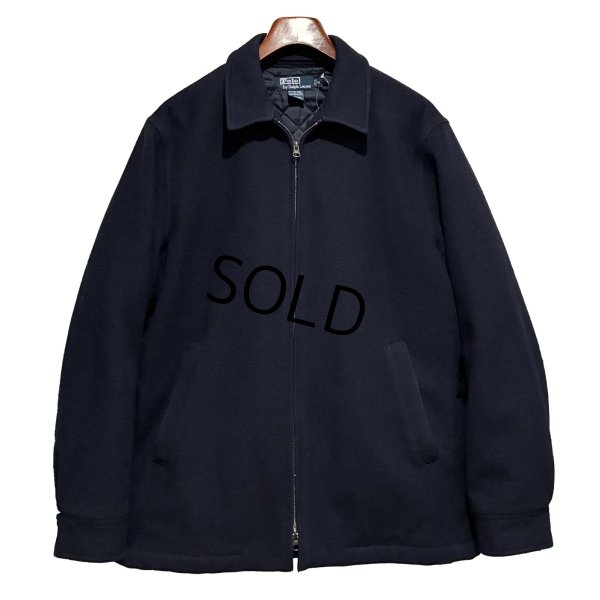 画像1: 【ラルフローレン】【POLO RALPH LAUREN】ビンテージ【紺】【ウールジップアップジャケット】【サイズM】 