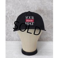 【ビンテージ】【your basic hat】【黒】ブラック【キャップ】【サイズフリー】BBキャップ 