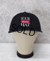 【ビンテージ】【your basic hat】【黒】ブラック【キャップ】【サイズフリー】BBキャップ 