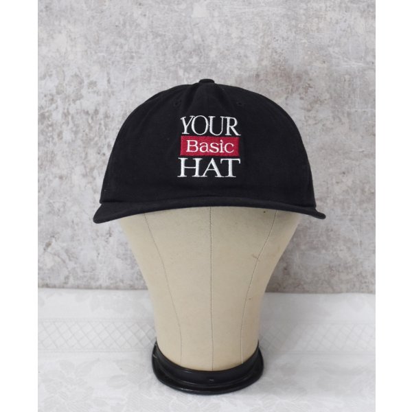 画像1: 【ビンテージ】【your basic hat】【黒】ブラック【キャップ】【サイズフリー】BBキャップ 