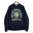 画像1: ワンウォッシュ  USA製【ビンテージ】SANTEE SWEAT【U.S.NAVY】 紺【スウェット】【サイズＬ】<br> (1)