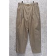 画像1: 90s~【USA製】ビンテージ【J.Crew】ジェイクルー【ベージュ】2タック【コットンパンツ】チノパン テーパードシルエット【w34】<br> (1)