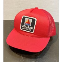 【ビンテージ】Headwear【CIT GARD MOTOR OIL】CITGO シットゴー シットガードモーターオイル【赤】【メッシュキャップ】【トラッカーキャップ】【キャップ】サイズフリー 