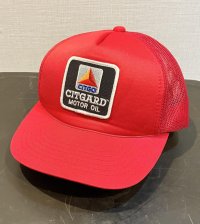 【ビンテージ】Headwear【CIT GARD MOTOR OIL】CITGO シットゴー シットガードモーターオイル【赤】【メッシュキャップ】【トラッカーキャップ】【キャップ】サイズフリー 
