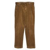 ビンテージ【ブルックスブラザーズ】brooksbrothers【キャメル】２タック【コーデュロイパンツ】コーデュロイスラックス【34X32】 