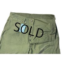 50's【ビンテージ】【米軍実物】USMC【P-58】【ユーティリティーパンツ】ベイカーパンツ【W34】  