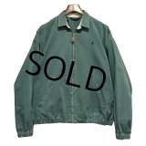 90's USA製 ビンテージ【ラルフローレン】【RALPH LAUREN】【緑】コットン【スウィングトップ】【ジップアップブルゾン】【サイズM】 