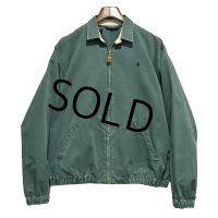 90's USA製 ビンテージ【ラルフローレン】【RALPH LAUREN】【緑】コットン【スウィングトップ】【ジップアップブルゾン】【サイズM】 