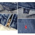 画像2: 80's USA製 ビンテージ【ラルフローレン】【RALPH LAUREN】【デニム】コットン【スウィングトップ】【ジップアップブルゾン】【サイズＬ】<br> (2)