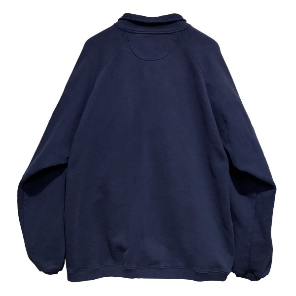 画像3: 90's〜 ビンテージ【Eddie Bauer】【エディーバウアー】【白タグ】紺【無地】【ポロシャツタイプスウェット】【サイズXL】 