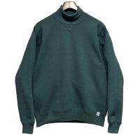 90's【USA製】【RUSSELL】ラッセル 【ビンテージ】ダークグリーン 前V【無地】【タートルネックスウェット】【サイズM】 