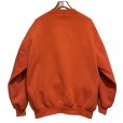 画像3: 90'ｓ【USA製】【RUSSELL】ラッセル 【ビンテージ】オレンジ【無地】【クルーネック】前V スウェット【サイズXXL】<br> (3)