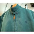 画像4: 90's USA製 ビンテージ【ラルフローレン】【RALPH LAUREN】【緑】コットン【スウィングトップ】【ジップアップブルゾン】【サイズM】<br> (4)