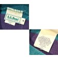 画像2: 〜90's【USA製】ビンテージ【L.L.Bean】LLビーン【緑ｘ紫】ボーダー【タートルネック】ロンT【レディース古着】【レディースＳ】<br> (2)