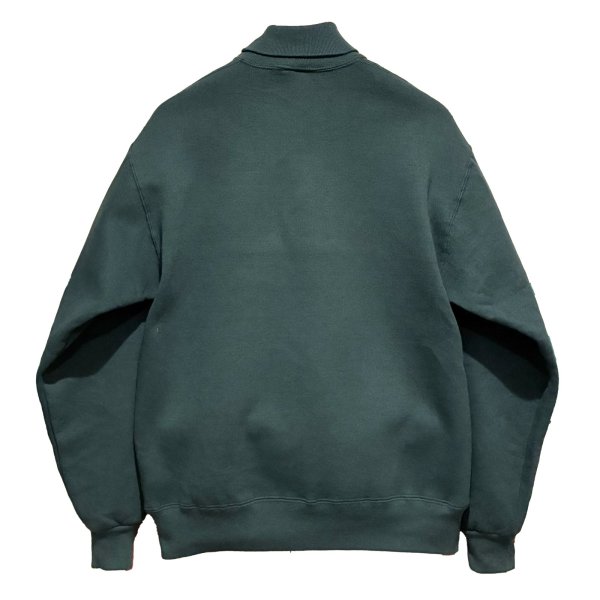 画像3: 90's【USA製】【RUSSELL】ラッセル 【ビンテージ】ダークグリーン 前V【無地】【タートルネックスウェット】【サイズM】 