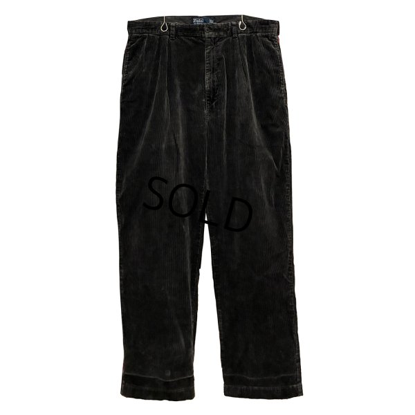 画像1: ビンテージ【ラルフローレン】POLO RALPH LAUREN【チャコール】ANDREW PANTS【２タック】【コーデュロイパンツ】【36×30】 