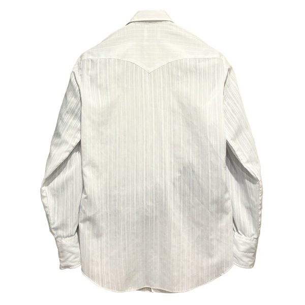 画像3: 70's【H BAR C】 ビンテージ 【エイチバーシー】【白】ストライプ【スナップボタン】【ウエスタンシャツ】【15-33】  