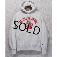 ビンテージ【チャンピオン】【Champion】グレー【ST.CLOUD STATE HOCKEY】ホッケーチーム【プリント】【リバースウィーブパーカー】【サイズS】 